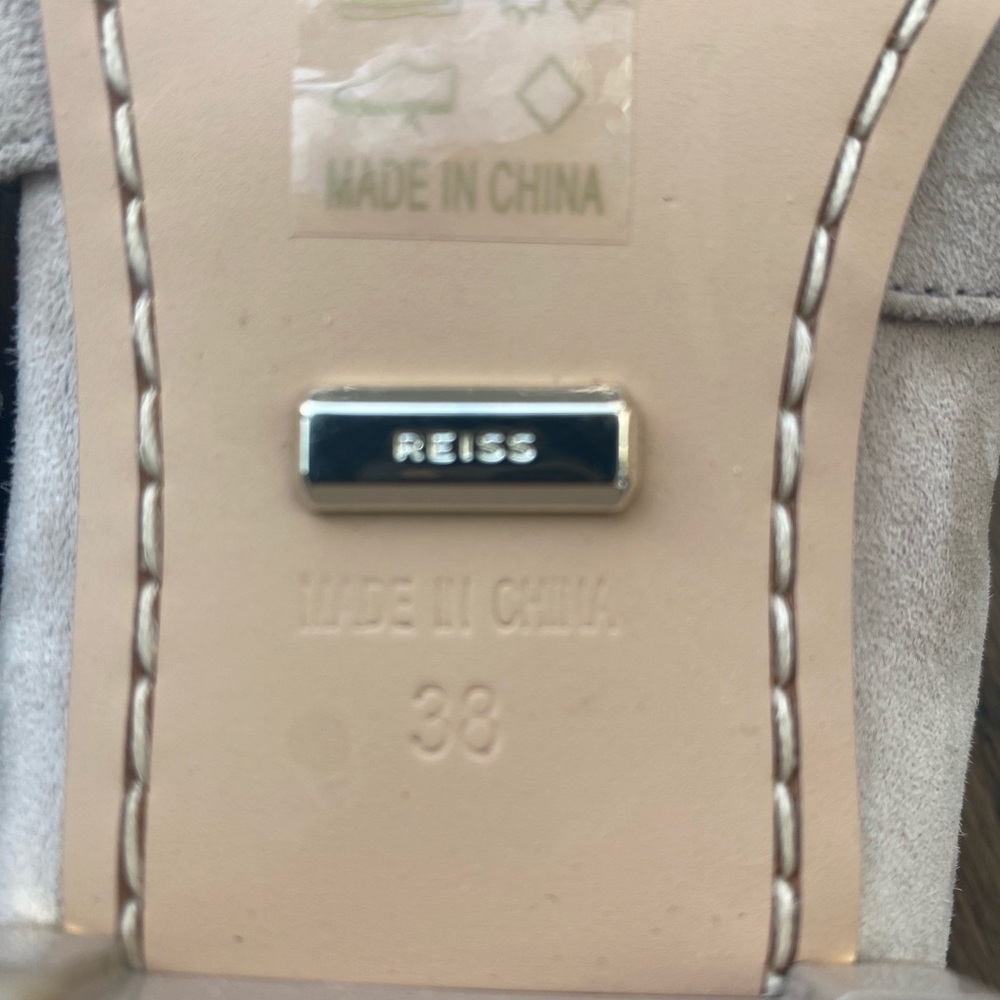 Reiss Women's Suede Buckle Detail Loafers 7.5 - Picture 6 of 12